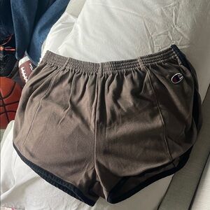 Champion Women's Athletic Shorts in Brown and Black